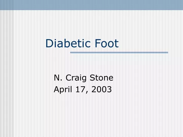 diabetic foot