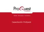 Capacitación P roQuest - slide 1