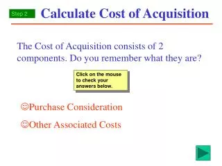 Calculate Cost of Acquisition