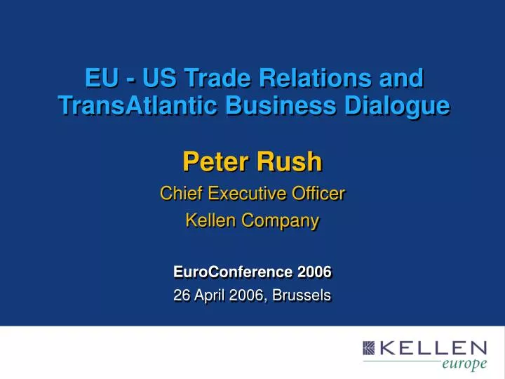 eu us trade relations and transatlantic business dialogue