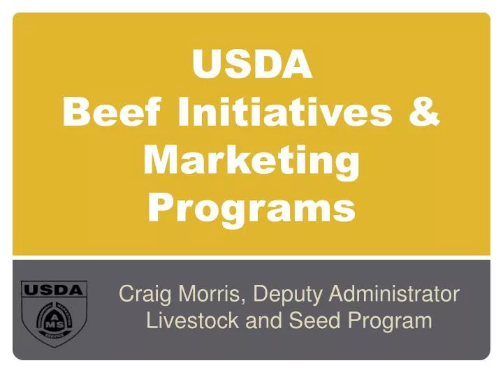 usda beef initiatives marketing programs