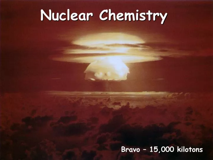 nuclear chemistry