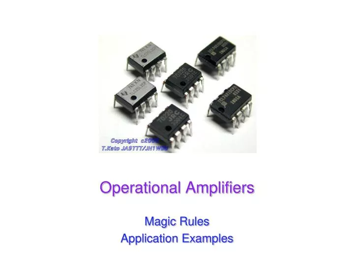 PPT - Operational Amplifiers PowerPoint Presentation, Free Download ...