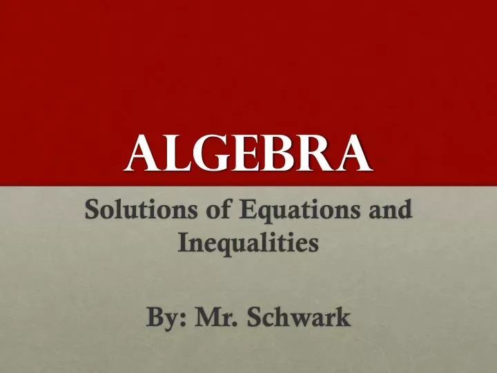 algebra