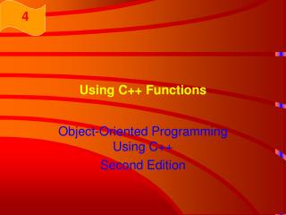 Using C++ Functions