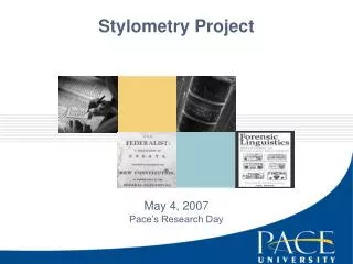 Stylometry Project