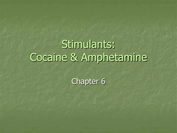 stimulants cocaine amphetamine