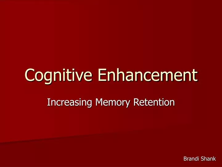 cognitive enhancement