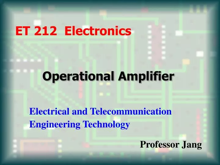 operational amplifier