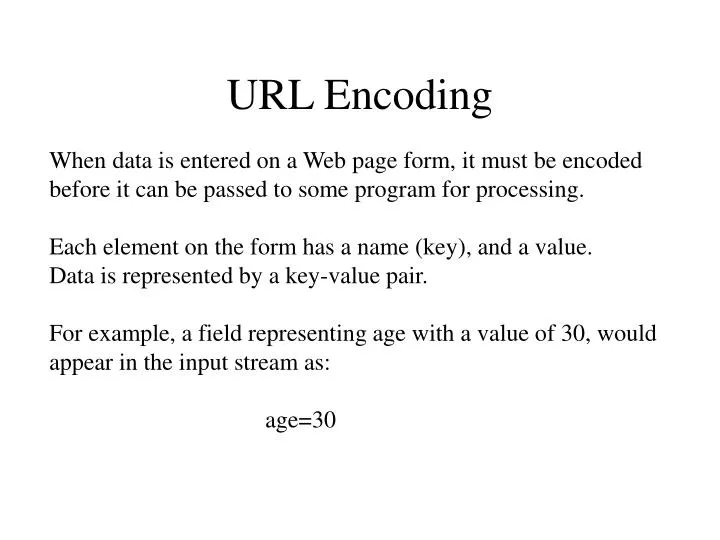 url encoding