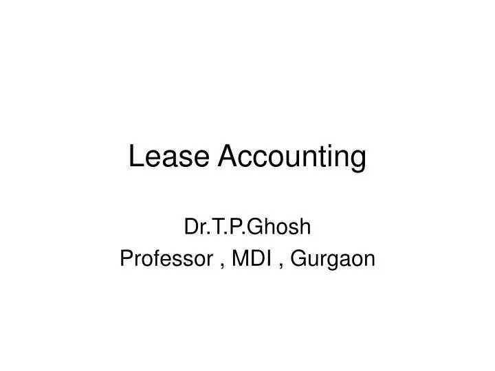 lease accounting