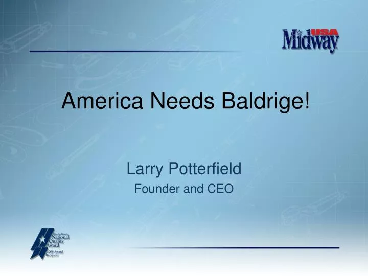 america needs baldrige