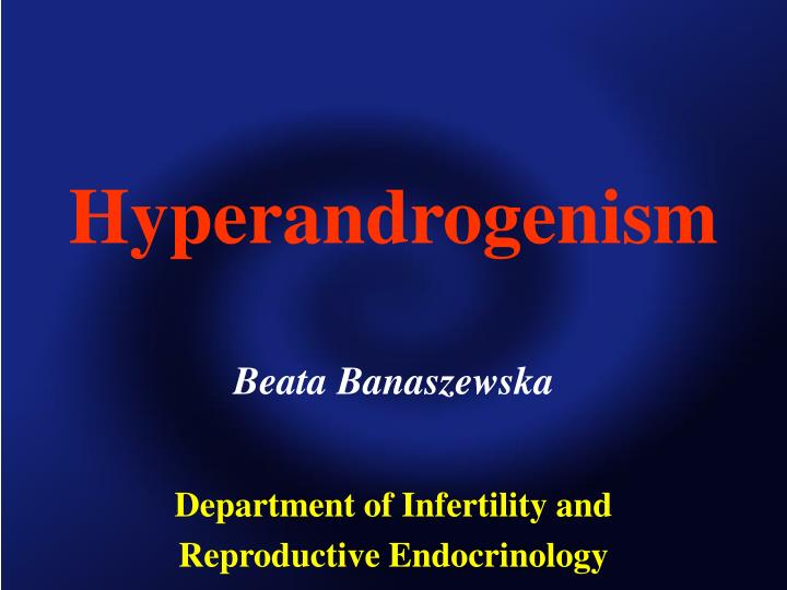 hyperandrogenism beata banaszewska