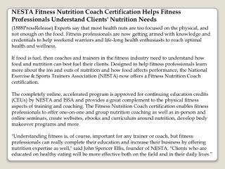 nesta fitness nutrition coach certification helps fitness