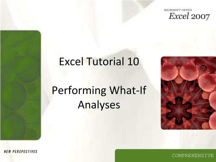 excel tutorial 10 performing what if analyses