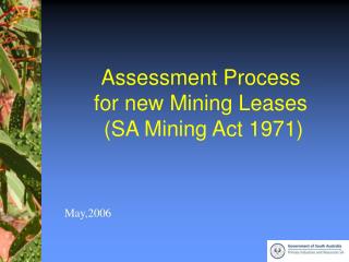 Assessment Process for new Mining Leases (SA Mining Act 1971)