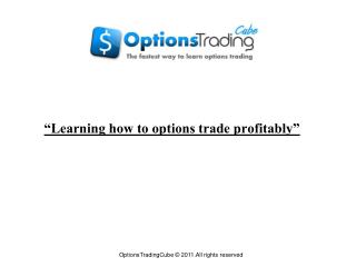 learning how to options trade profitably