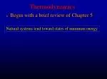 Thermodynamics - slide 1