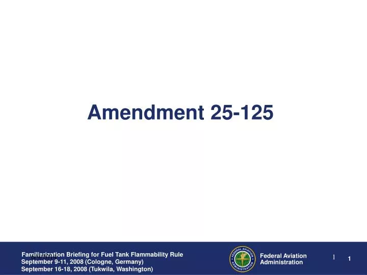 amendment 25 125