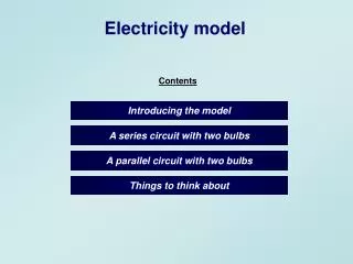A parallel circuit with two bulbs