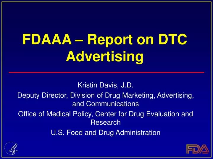 fdaaa report on dtc advertising