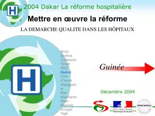 2004 Dakar La réforme hospitalière