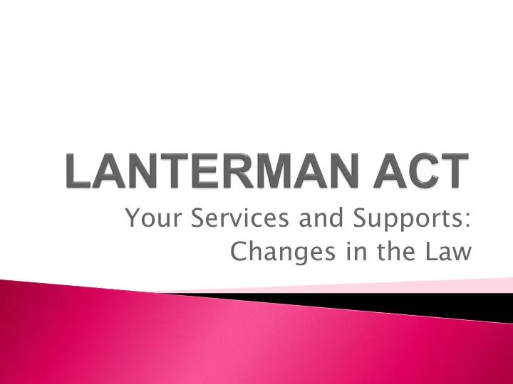 lanterman act