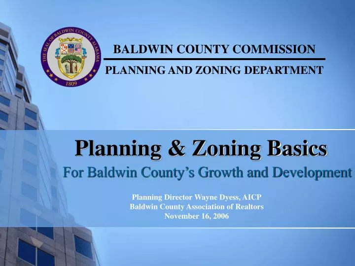 planning zoning basics