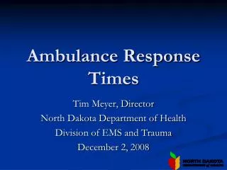 Ambulance Response Times