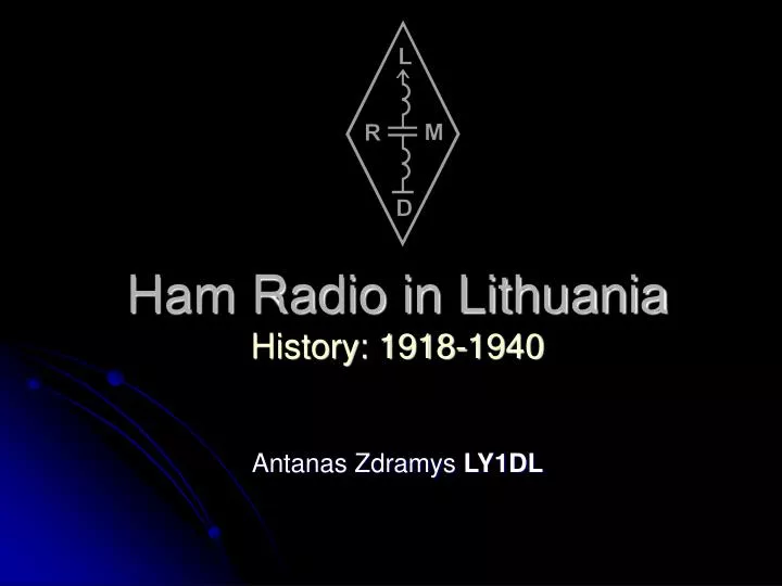 ham radio in lithuania history 1918 1940