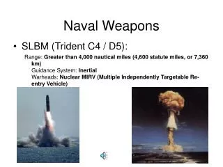 Naval Weapons