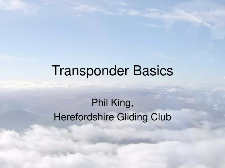 transponder basics