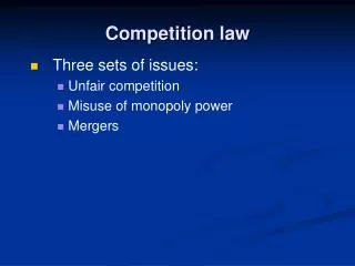 Competition law