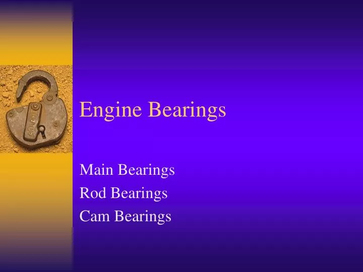 engine bearings