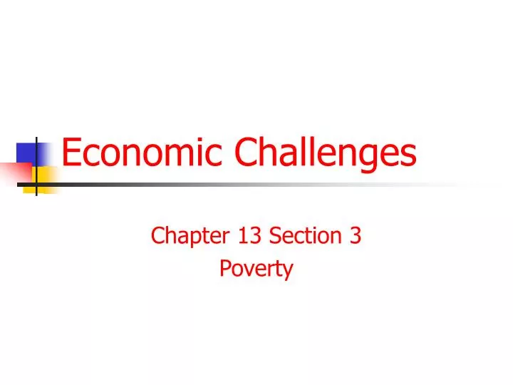 economic challenges