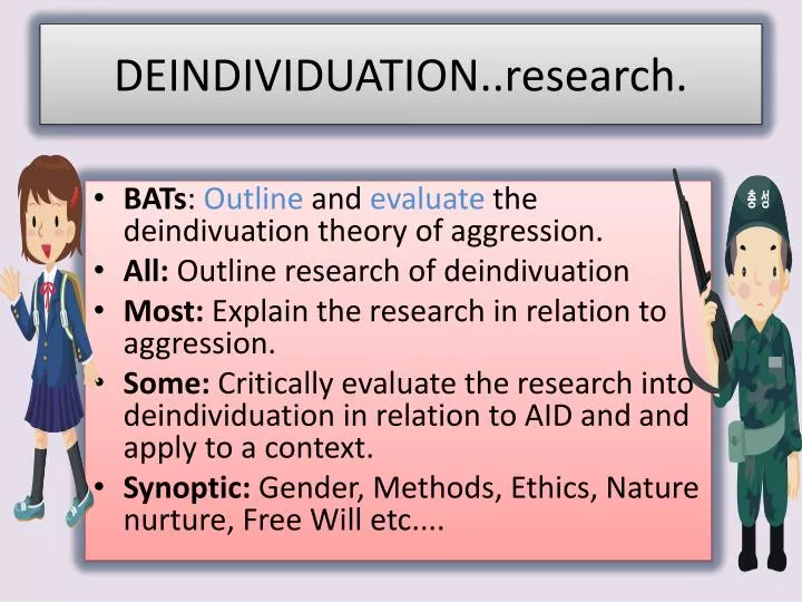 deindividuation research