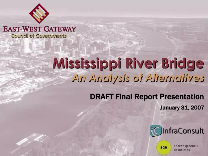 mississippi river bridge an analysis of alternatives