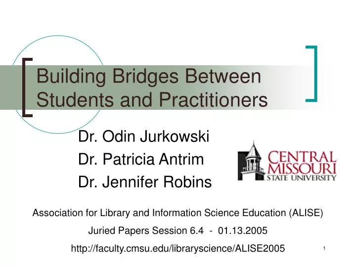 building bridges between students and practitioners