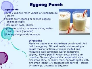 eggnog punch
