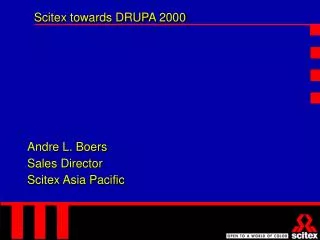 Scitex towards DRUPA 2000