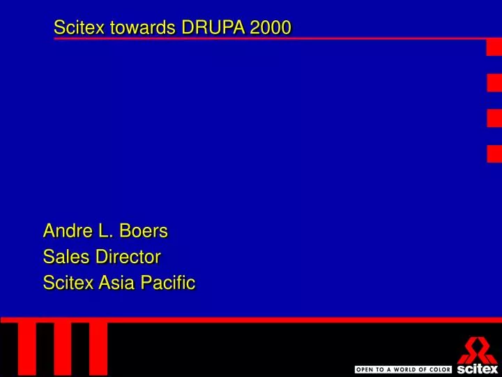 scitex towards drupa 2000