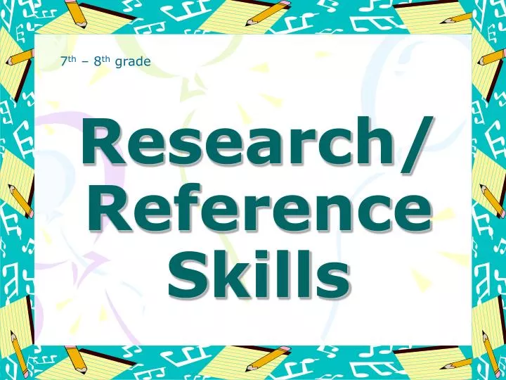 research reference skills