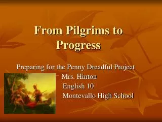 From Pilgrims to Progress