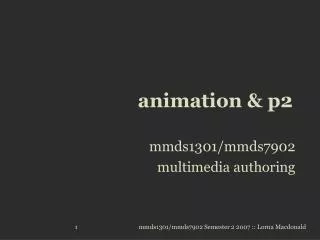 animation &amp; p2