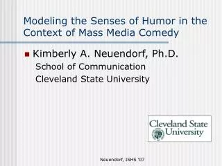 Modeling the Senses of Humor in the Context of Mass Media Comedy