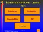 Partnership allocations – general rules - slide 1