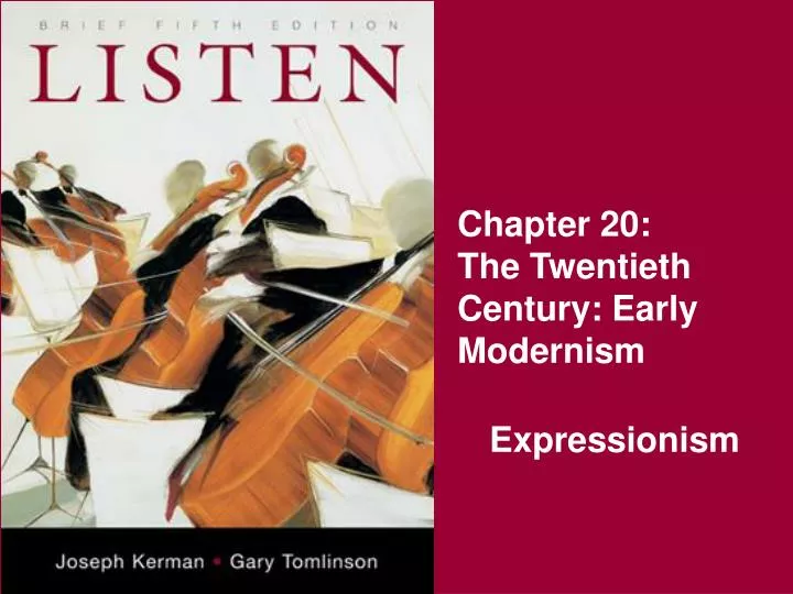 chapter 20 the twentieth century early modernism