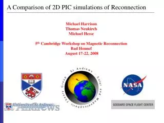 A Comparison of 2D PIC simulations of Reconnection