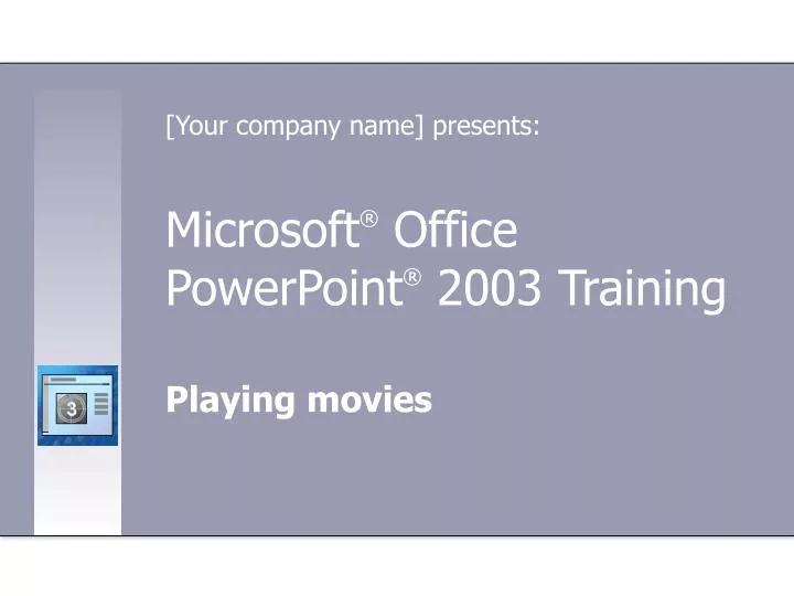microsoft office powerpoint 2003 training