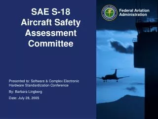 SAE S-18 Aircraft Safety Assessment Committee